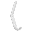 Оптом купить Крючок вешалка №4, 150 мм белый  (50*) в мебельная фурнитура оптом и в розницу ВиКом.