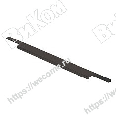 Оптом купить Ручка торцевая RT-001-500, матовый черный KERRON (30*) в мебельная фурнитура оптом и в розницу ВиКом.