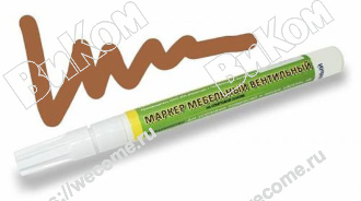 Оптом купить Маркер вентильный, цвет орех гварнери в мебельная фурнитура оптом и в розницу ВиКом.