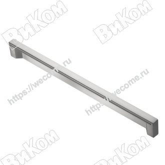 Оптом купить Ручка рейлинг R-3060-160 SC матовый хром (40,200*) KERRON (Под заказ) в мебельная фурнитура оптом и в розницу ВиКом.