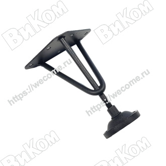 Оптом купить Опора лофт H-100, черная  (40*) в мебельная фурнитура оптом и в розницу ВиКом.