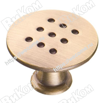 Оптом купить Ручка кнопка К-1060 AB античная бронза KERRON (120*) в мебельная фурнитура оптом и в розницу ВиКом.