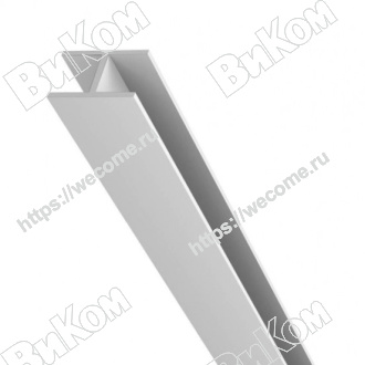 Оптом купить Планка щелевая алюминий для стеновых панелей 6мм 1060 L=600мм. Н-образ в мебельная фурнитура оптом и в розницу ВиКом.