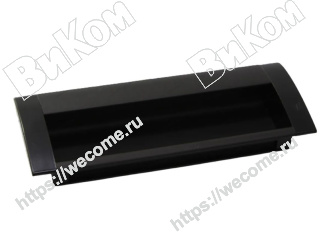 Оптом купить Ручка врезная 128, алюминий, черный матовый (35*) в мебельная фурнитура оптом и в розницу ВиКом.