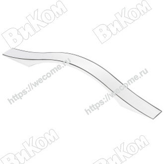 Оптом купить Ручка скоба S-2420-128  хром  KERRON (50*) в мебельная фурнитура оптом и в розницу ВиКом.