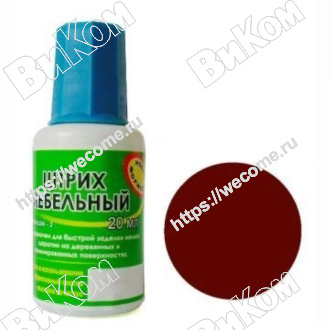 Оптом купить Штрих мебельный, цвет махагон в мебельная фурнитура оптом и в розницу ВиКом.