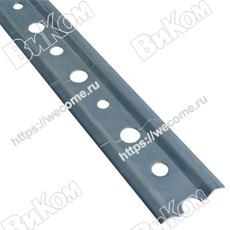 Оптом купить Планка для подвески Н=50мм, 2000 мм 1,0 мм цинк (10*) в мебельная фурнитура оптом и в розницу ВиКом.