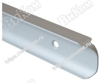 Оптом купить Планка соединительная (угловая) хром матовый (R-9), 28мм (100*) в мебельная фурнитура оптом и в розницу ВиКом.