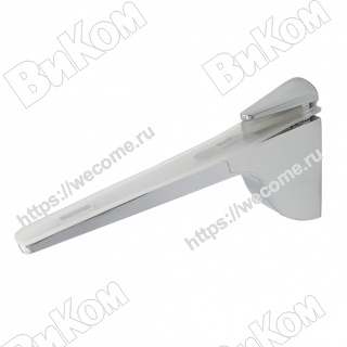 Оптом купить Полкодержатель  для стекла 156 ZY, хром (12, 120*) в мебельная фурнитура оптом и в розницу ВиКом.