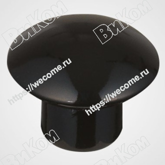 Оптом купить Ручка кнопка к.1101-08, черный глянец Sedef (200*) в мебельная фурнитура оптом и в розницу ВиКом.