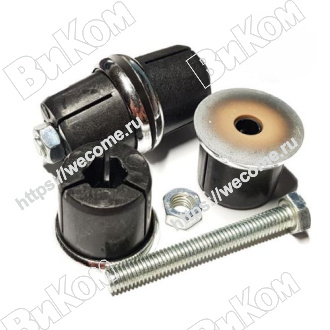 Оптом купить Комплект скрытого крепления трубы 25 мм, сквозной (Под заказ) в мебельная фурнитура оптом и в розницу ВиКом.