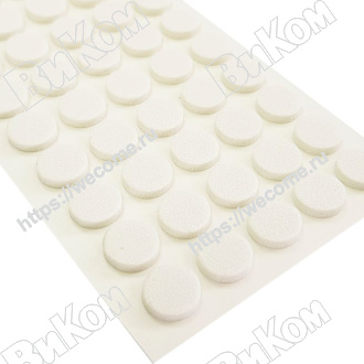 Оптом купить Демпфер 10/2,0 мм самоклеящийся PC 2870 белый (лист 50шт) (25*) в мебельная фурнитура оптом и в розницу ВиКом.