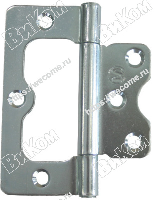 Оптом купить Петля накладная ПНУ-85, цинк (100*) (Под заказ) в мебельная фурнитура оптом и в розницу ВиКом.