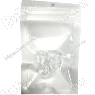 Оптом купить Кляймер №3 круглый прозрачный (4 шт) в мебельная фурнитура оптом и в розницу ВиКом.