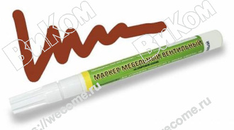 Оптом купить Маркер вентильный, цвет орех итальянский в мебельная фурнитура оптом и в розницу ВиКом.