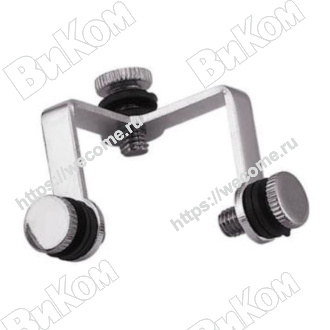 Оптом купить Соединитель для стекла тройной, хром (Под заказ) в мебельная фурнитура оптом и в розницу ВиКом.