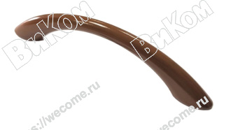Оптом купить Ручка скоба к.2104-06-96 пластик орех (100*) (Под заказ) в мебельная фурнитура оптом и в розницу ВиКом.