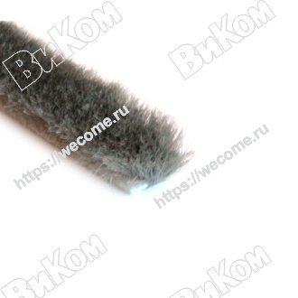 Оптом купить Щетка самокл. темо серый  7х6мм моноколор 4Р в мебельная фурнитура оптом и в розницу ВиКом.