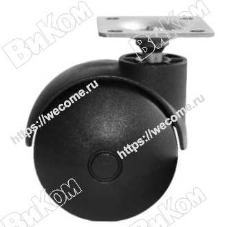 Оптом купить Опора колесная (мебельное колесо) 50 мм с пятой В9 (200*) 9.1в ИЖ в мебельная фурнитура оптом и в розницу ВиКом.