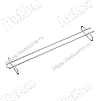 Оптом купить Держатель для бокалов 420мм, хром МХ-052 в мебельная фурнитура оптом и в розницу ВиКом.