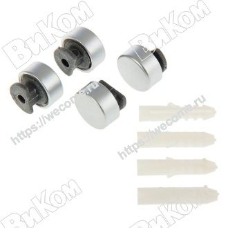 Оптом купить Зеркалодержатель темпо 17 мм, матовый хром (24*) в мебельная фурнитура оптом и в розницу ВиКом.