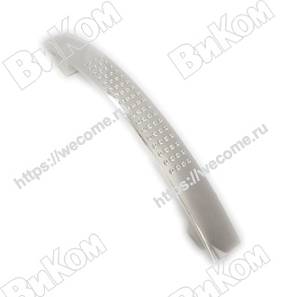 Оптом купить Ручка скоба С6/96 пластик, металлик (Под заказ) в мебельная фурнитура оптом и в розницу ВиКом.