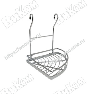 Оптом купить Полка угловая 220х250х270мм хром в мебельная фурнитура оптом и в розницу ВиКом.