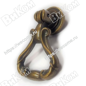 Оптом купить Ручка кнопка К7469 (1147) , бронза (100*) в мебельная фурнитура оптом и в розницу ВиКом.