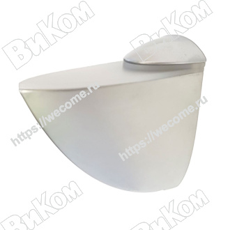 Оптом купить Полкодержатель пеликан супермакси 100 мм, матовый хром (12*) в мебельная фурнитура оптом и в розницу ВиКом.