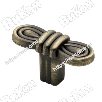 Оптом купить Ручка кнопка RK-101 MAB атласная бронза KERRON (100*) в мебельная фурнитура оптом и в розницу ВиКом.