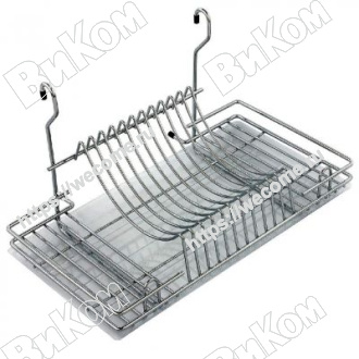 Оптом купить Сушилка для посуды навесная 444*258*254 хром в мебельная фурнитура оптом и в розницу ВиКом.
