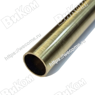 Оптом купить Рейлинг 600*16*1,0 , античная бронза (25*) в мебельная фурнитура оптом и в розницу ВиКом.