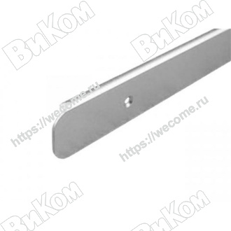 Оптом купить Планка торцевая, хром матовый (R-9),  28мм (200*) 1518 в мебельная фурнитура оптом и в розницу ВиКом.