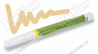 Оптом купить Маркер вентильный, цвет дуб солнечный в мебельная фурнитура оптом и в розницу ВиКом.