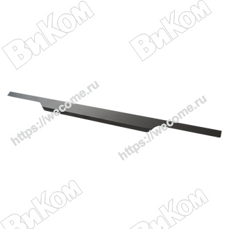 Оптом купить Ручка торцевая RT-004-700 BL, матовый черный KERRON (35*) в мебельная фурнитура оптом и в розницу ВиКом.