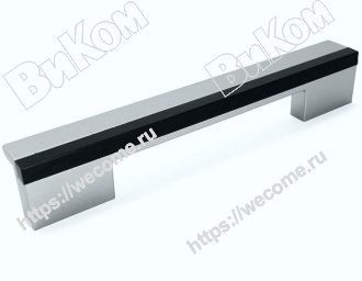 Оптом купить Ручка релинг 96-128 пластик, металлик/дуб венге (250*) (Под заказ) в мебельная фурнитура оптом и в розницу ВиКом.