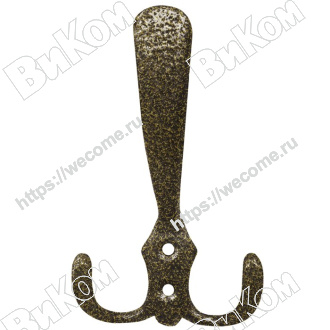 Оптом купить Крючок вешалка №9 АБ (30*) в мебельная фурнитура оптом и в розницу ВиКом.