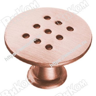 Оптом купить Ручка кнопка К-1060 AC античная медь KERRON (120*) в мебельная фурнитура оптом и в розницу ВиКом.