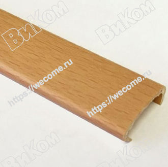 Оптом купить Пицефал С-образ. Бук розовый  L=2.8m в мебельная фурнитура оптом и в розницу ВиКом.