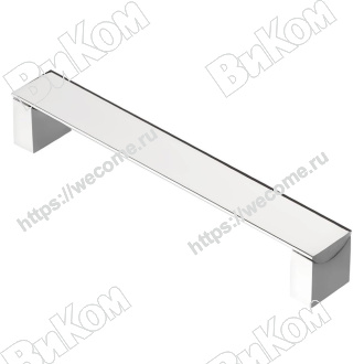 Оптом купить Ручка скоба S-4060-160 алюминий хром KERRON (25*) в мебельная фурнитура оптом и в розницу ВиКом.