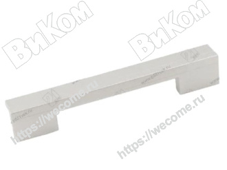 Оптом купить Ручка релинг 96-128 пластик, металлик/металлик (250*) (Под заказ) в мебельная фурнитура оптом и в розницу ВиКом.