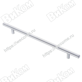 Оптом купить Ручка релинг 224 мм хром матовый (20*) D 12 в мебельная фурнитура оптом и в розницу ВиКом.