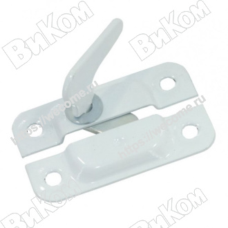 Оптом купить Завертка форточная ЗФ-1, полимер белая (200*) в мебельная фурнитура оптом и в розницу ВиКом.