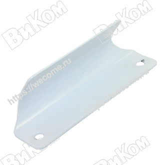 Оптом купить Ручка балконная, №2 полимер белый (30*) в мебельная фурнитура оптом и в розницу ВиКом.