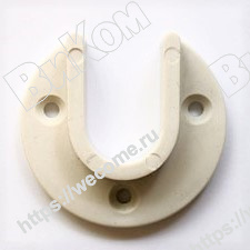 Оптом купить Штангодержатель пластик белый (№23) (100*) в мебельная фурнитура оптом и в розницу ВиКом.