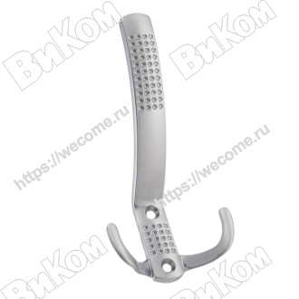 Оптом купить Крючок KR 0070 SC, трехрожковый перфорация, матовый хром (55х80х150 мм) KERRON (25*) в мебельная фурнитура оптом и в розницу ВиКом.