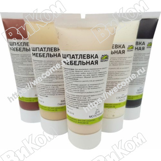 Оптом купить Шпатлевка мебельная, цвет ясень, 55гр. в мебельная фурнитура оптом и в розницу ВиКом.