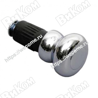 Оптом купить Заглушка для рейлинга 16 мм (ретро) хром (100*) в мебельная фурнитура оптом и в розницу ВиКом.