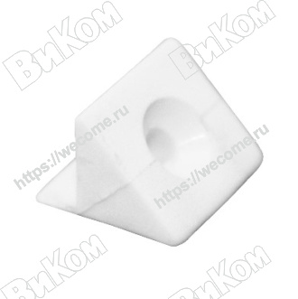 Оптом купить Фиксатор задней стенки, белый  (500*) в мебельная фурнитура оптом и в розницу ВиКом.