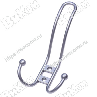 Оптом купить Крючок вешалка №12 хром (30*) в мебельная фурнитура оптом и в розницу ВиКом.